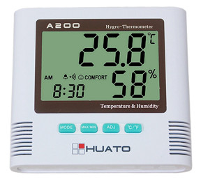 Κίνα Οικιακό θερμόμετρο και όργανο ελέγχου υγρασίας, θερμόμετρο με τον αναγνώστη υγρασίας προμηθευτής