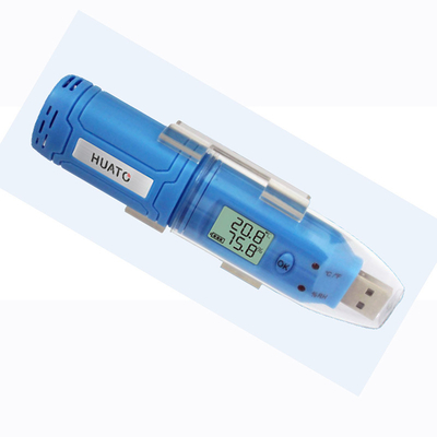 Κίνα Μίνι εσωτερικός αισθητήρας θερμοκρασίας και χρώματος εμπόρων ξυλείας στοιχείων υγρασίας USB μπλε προμηθευτής