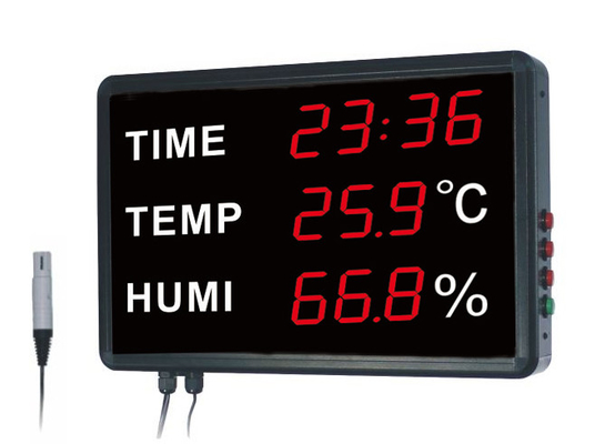 Κίνα Υγρασία θερμοκρασίας χρόνου ταυτόχρονα Ψηφιακό θερμόμετρο και υγρόμετρο για αποθήκη και δωμάτιο προμηθευτής
